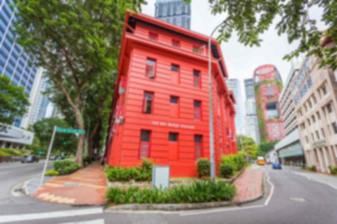 Singapore - NOV, 20 2016 Red Dot Museum in Singapore, design museum for any kind of design and place travel for tourism international . It is located in Maxwell Road.